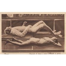 Pompei Impronta Di un Uomo Modello Old Italian Postcard