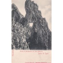 Isola Di Capri Italian Mountain Grotta Di Mitramonia Postcard