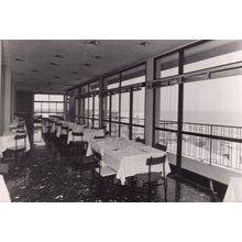 Hotel Everest Venezio Italy Lido Jeselo Old Real Photo Restaurant Postcard