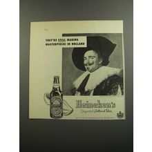 1952 Heineken's Beer Advertisement - The Laughing Cavalier by Frans Hals