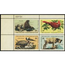 1467a, Mint NH 8¢ Nice Color Shift Freak Error Plate Block - Stuart Katz
