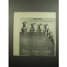 1955 Black, Starr & Gorham Pewter Swiss Wine Cans Ad - Pewter from the highways