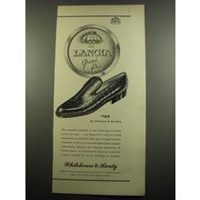 1955 Whitehouse & Hardy Johnston & Murphy Lancia Shoes Advertisement