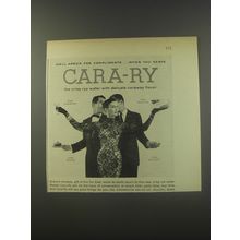 1956 Zinsmaster Hol-ry Cara-Ry Wafers Ad - Well Armed for Compliments