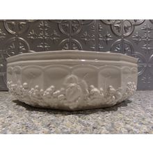 Vintage Lefton 3262 White Grape Wall Pocket Vase Planter