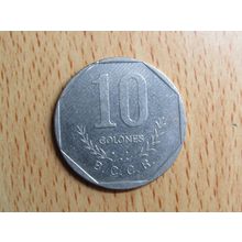 Costa Rica 1983 10 Colones Coin