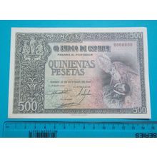 Espana Spain 1940 500 Pesetas Banknote Reproduction - 149