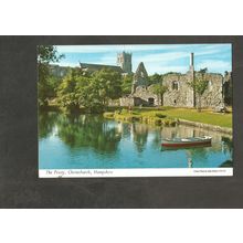 Postcard Dorset Christchurch the Priory John Hinde 3BM26