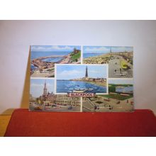 multiview, BLACKPOOL, LANCASHIRE.. used vintage postcard by Valentine 1966 pm =
