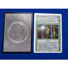 Star Wars 1997 Dagobah Decipher CCG W/B Card Rebel Flight Suit LS
