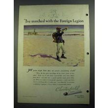 1931 Chesterfield Cigarettes Ad - The Foreign Legion