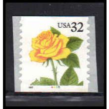 3054 32c Yellow Rose Very Fine MNH CNS 4455 PA6928