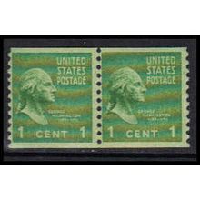 839 1c George Washington Barely Clears MNH Pair K4764