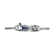 Sterling Silver Crimp set with 9 mm Lobster Claw and ID findings
