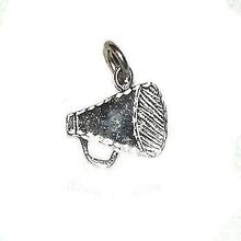 Sterling Silver Cheerleader's MegaPhone Charm Pendant