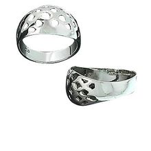 Sterling Silver Wide Basket Weave Celtic Knot Ring.