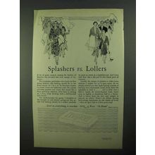 1931 Ivory Soap Ad - Splashers vs. Lollers
