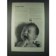 1946 Prudential Insurance Ad - Strange Music