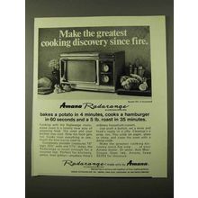 1971 Amana Radarange Microwave Oven Model RR-3 Ad