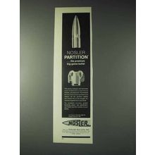 1973 Nosler Partition Bullets Ad - Premium Big-Game