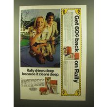 1977 Du Pont Rally Wax Ad - Shines Deep Cleans Deep
