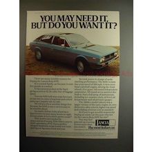 1977 Lancia Beta HPE Car Ad - Need, But Do You Want it?
