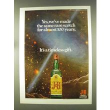 1977 J&B Scotch Ad - Made for Almost 100 Years