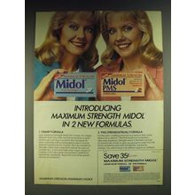 1984 Midol for cramps and PMS forula Ad - Introducing maximum strength Midol