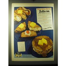 1948 American Dairy Association Ad - Roll 'em Fold 'em Stack 'em Butter 'em