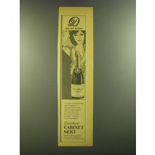 1964 Deinhard Cabinet Sekt Wine Ad - Dine with Deinhard
