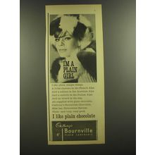 1964 Cadbury's Ad - Bournville Chocolate - I'm a plain girl