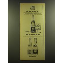 1964 Canada Dry Ad - Ginger Ale, Bitter Lemon Drink, Tonic Water