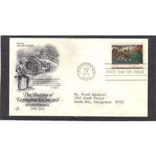 FDC Art Craft 1563 10c Lexington (Cachet-Typed/A) CV41814