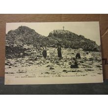 SAINT-BRIEUC- PORT MARTIN , FRANCE used antique postcard 1923 pm