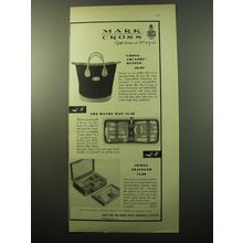 1950 Mark Cross Advertisement - Cross Country Bag; Handy Man; Jewel Traveler