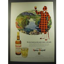 1952 Gilbey's Spey-Royal Scotch Ad - The best scotch-on-the-rocks is born