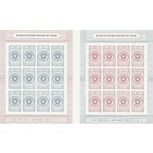 World Stamp Show NY 2016 Stamp Folio of 24 - Current Rate Stamps Scott 5062-63