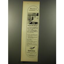 1954 PAL Philippine Air Lines Ad - Remembered with pleasure a trip to the Orient