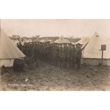 Richmond Military Camp Yorkshire Inspection Tents 1909 RPC Postcard