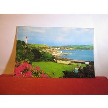 THE HOE AND SOUND, PLYMOUTH, DEVON used vintage postcard Colourmaster =