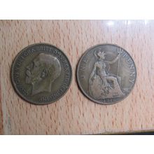 GB 1916 George V Penny Coin