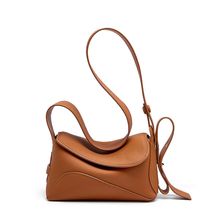 Genuine Leather Womens Hobo Purse Roomy Casual Shoulder Bags Brown