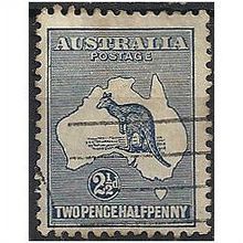 Australia 1917 SG36 2 1/2d Deep Blue Good+ Used. .