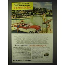1955 Hertz Rent-A-Car Ad