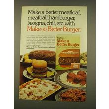 1976 Lipton Make-A-Better Burger Ad - Meatloaf