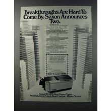 1981 Saxon SX 20S Copier Ad - Breakthroughs