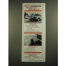 1988 The Boss Snowplow Ad - You Can Profit With
