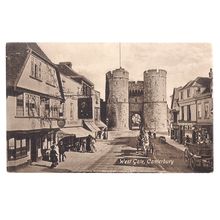 WEST GATE, CANTERBURY unused vintage postcard /