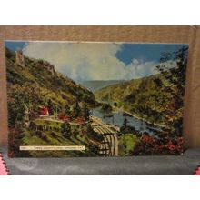 THREE COUNTY VIEW, SYMONDS YAT unused vintage postcard by Harvey Barton =