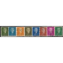 1949/1951 8 different values - fine used (o)